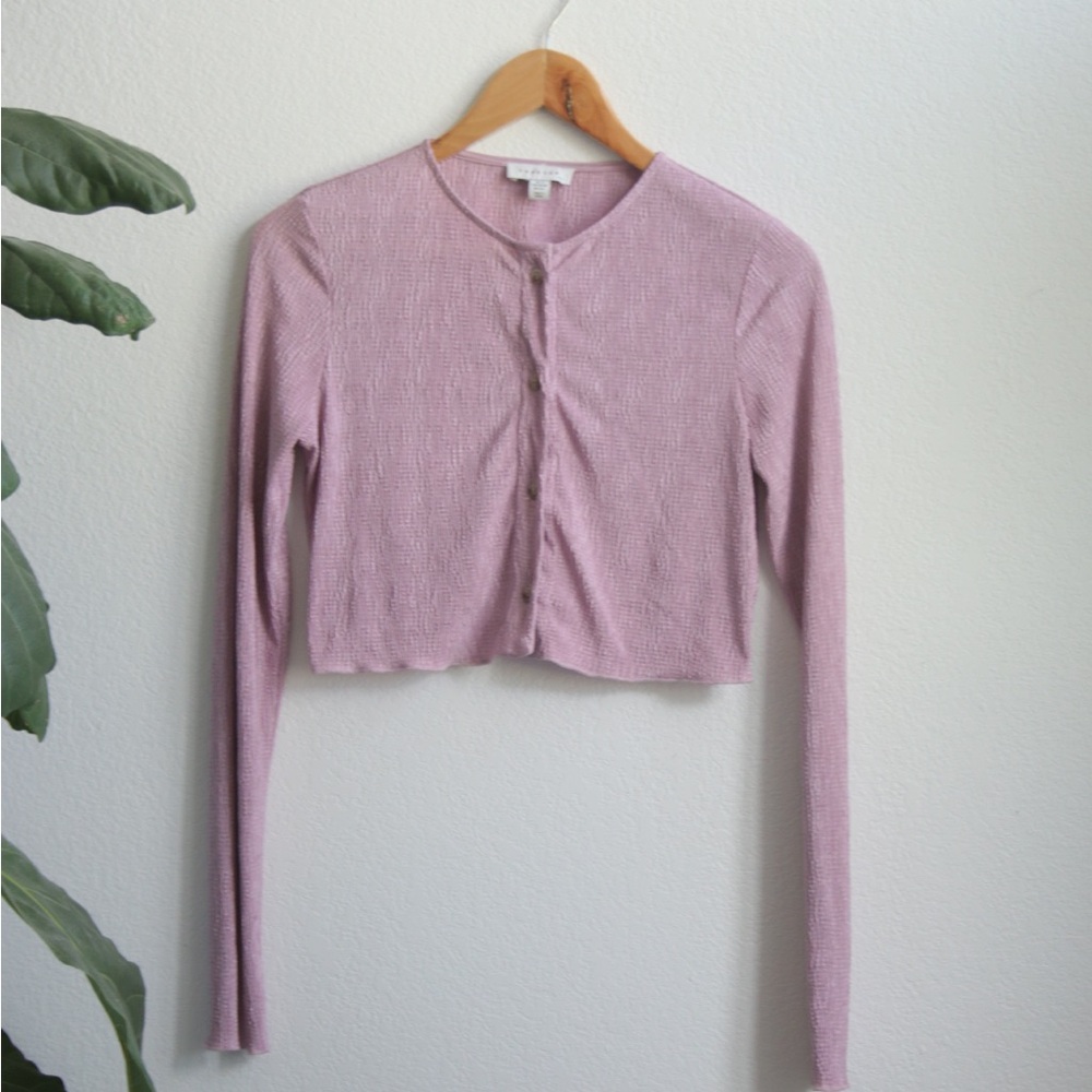 Topshop Lilac Crop Top
